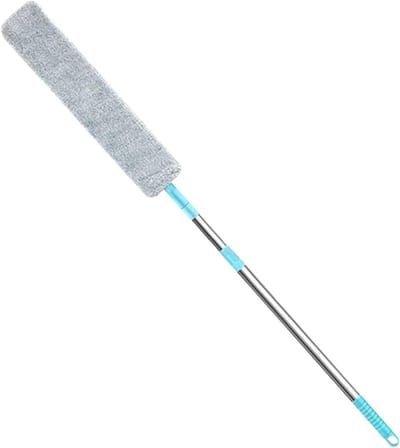 Platte Stofdoek - Onder Apparaat Reiniger - Moeilijk Bereikbaar Stofvrij - Verstelbaar Ontwerp - 126 cm - Grijs