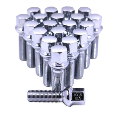 Wielbouten - M12x1,5 / M12x1.5 Bouten - 31mm - Blue spikes - 3 Delig - Multifunctioneel - Schuifbout / M12 x 1.5 / M12 x 1,5