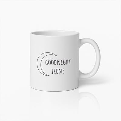 Gepersonaliseerde Goede Nacht Mok 330ml – Koffiebeker met Naam en Maan Ontwerp