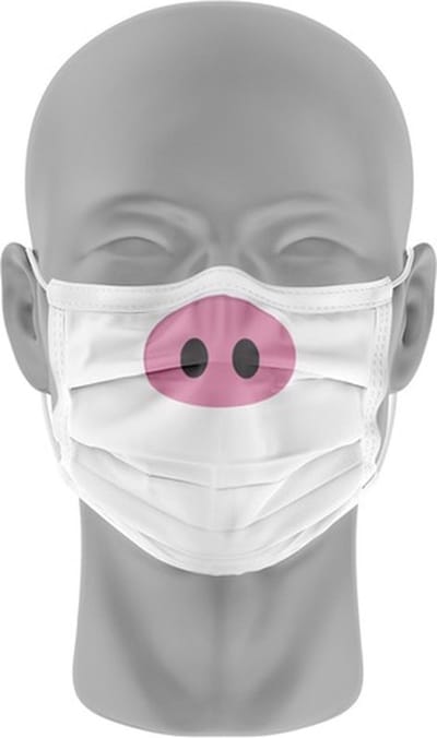 Mondmasker (herbruikbaar) Nihon | varkenssnuit-print
