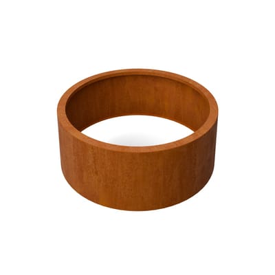 Plantenbak Ronda Cortenstaal 1000x400 (DiaxH) - Materiaaldikte 2mm. verstevigingskokers binnenkant. Zonder bodem. Omplooi bovenrand 50mm.