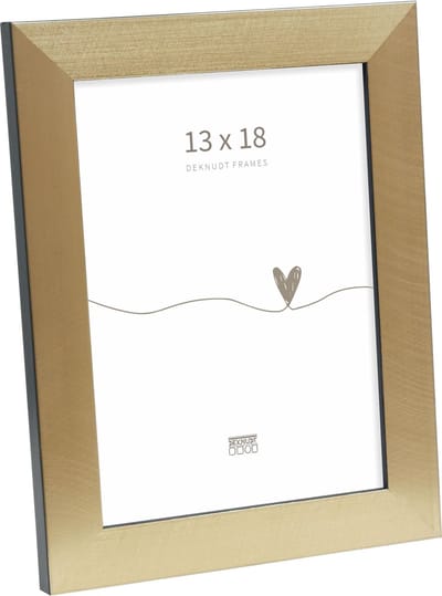 Deknudt Frames fotolijst S47BB2 - goud - zwarte boord - foto 13x18 cm