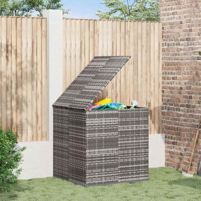 vidaXL - Tuinbox - 100x97,5x104 - cm - polyetheen - rattan - grijs
