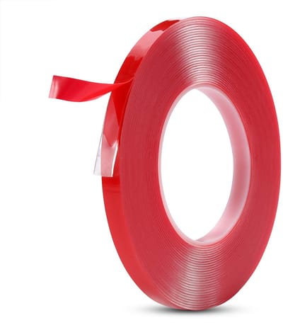 Plakband, acryl, waterdicht, afneembaar, zonder resten, sterke montageband voor auto, motorfiets, thuis, muurbeugel, fotomontage (2/5 in x 33 ft)