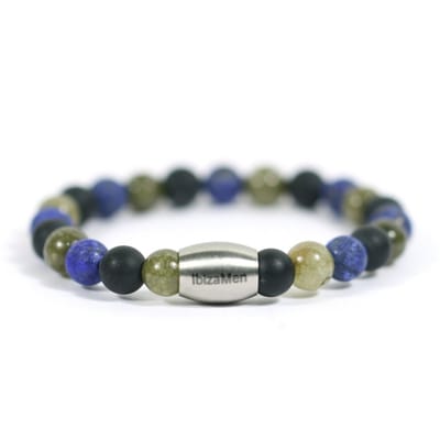 IbizaMen KIDS - jongens - armband - color - agaat - 6mm - 16cm