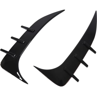 1 Paar Achterbumper Zijsplitter Glanzend Zwart Stijlvolle Achterbumper Luchtuitlaat Spoiler Voor 2 Serie F44 black