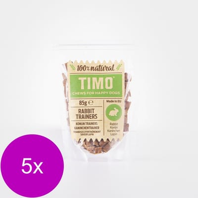 Timo Trainers Konijn - Hondensnacks - 5 x 85 g