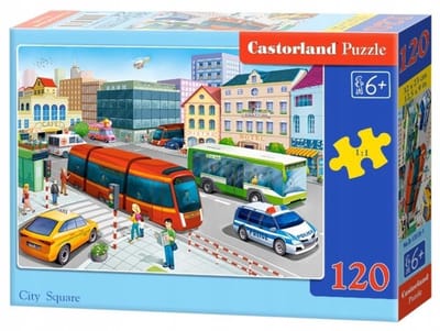 Castorland Puzzel 120 stukjes - Stadsplein