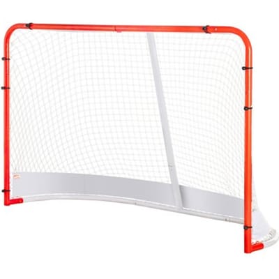 VEVOR Hockeydoel Streethockeynet, Streethockeydoel Hockeynet, 183 x 64 x 122 cm Hockeytrainingsdoelenset, Officieel professioneel indoor/outdoor hockeydoel van stalen buizen met net, wit/rood, training