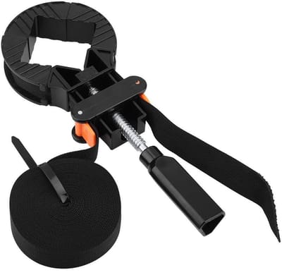Dailygoods- Riemklem Verstelbaar - Fotolijsthouder - Houtbewerkingsgereedschap - Nylon/ABS-kunststof - Totale Lengte 6 m - Gewicht 400 g - Klem