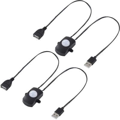 Dailygoody - Bewegingssensor - Mini PIR - Eenvoudige installatie - DC 5-24V - Voor LED verlichting - Betrouwbare detectie - Geschikt voor binnen - Com