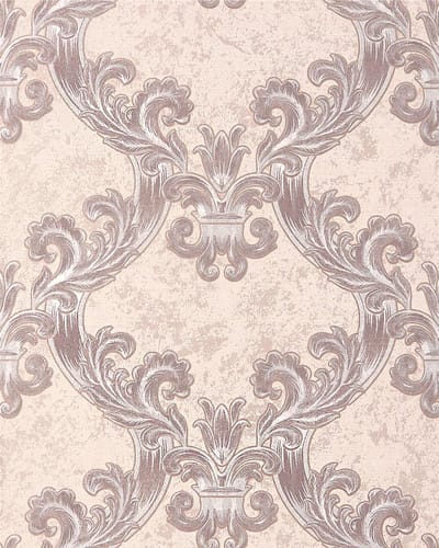 Barok behang EDEM 1026-13 vinylbehang gestructureerd met ornamenten en metalen accenten crème beige zilver 5,33 m2