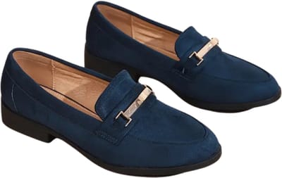 Bovista Loafers Dames - Met Hak - Damesschoenen - Instappers - Marineblauw - Maat 35.5