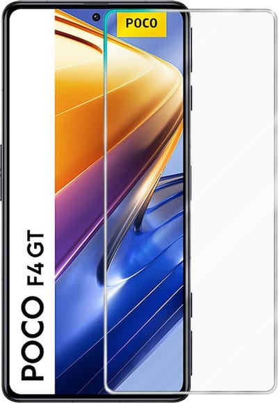 Cadorabo Screenprotector geschikt voor Xiaomi Poco F4 GT - Pantser film Beschermende film in KRISTALHELDER Geharde (Tempered) display beschermglas in 9H hardheid met 3D Touch