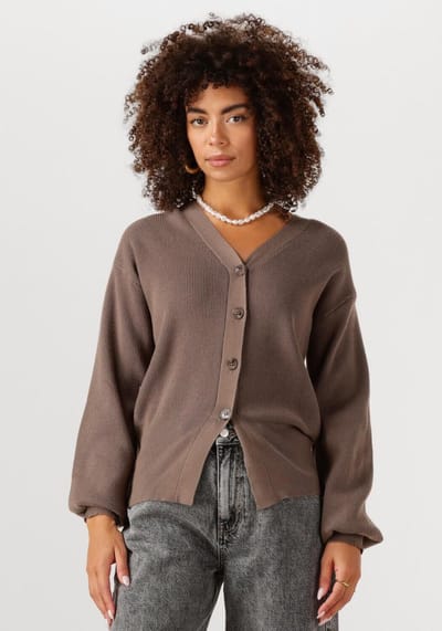 Ydence Cardigan Janella Truien & vesten Dames - Sweater - Hoodie - Vest- Bruin - Maat XS