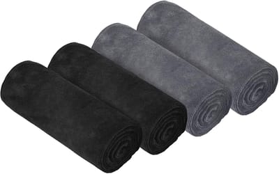 Set van 4 Microvezel Sporthanddoeken - Zacht, Sneldrogend en Absorberend voor Yoga, Camping en Fitness, 75cm x 35cm