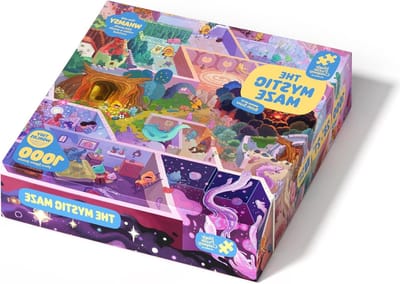 Puzzel 1000 Stukjes - Legpuzzel Mystiek - Ontspannend Tijdverdrijf - Magische Illusie - 71 x 53 cm - Lila