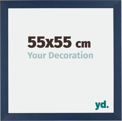 Your Decoration - Fotolijst 55x55 cm - MDF - Donkerblauw Geveegd - Mura