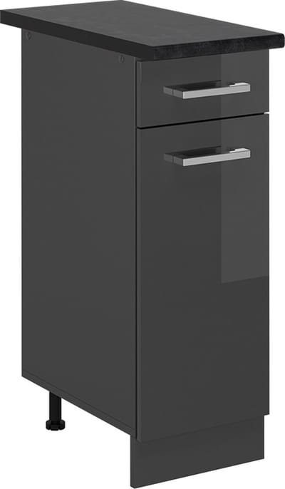 Vicco R-Line Keukenonderkast – 30 cm, WB Antraciet Antraciet Hoogglans