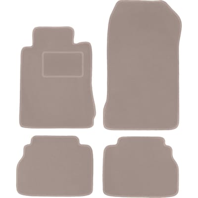 Beige veloursmatten voor: Mercedes E W210 sedan, stationwagen (1995-2003)
