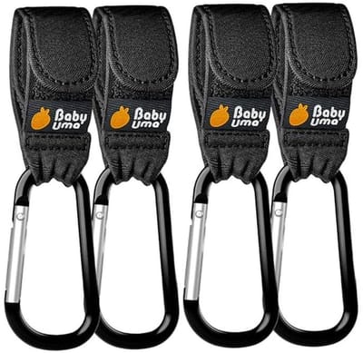 Universele Kinderwagenclips voor Handtassen en Boodschappentassen - Antislip en Verstelbaar - 4 Stuks