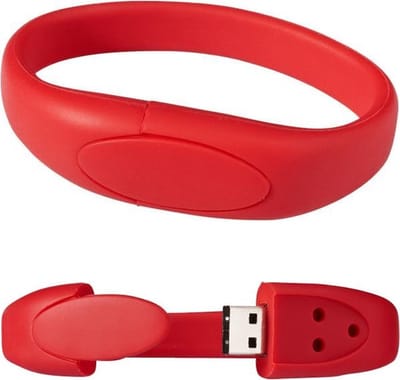 Armband 128GB 3.0 usb stick rood -1 jaar garantie - A graden klasse chip