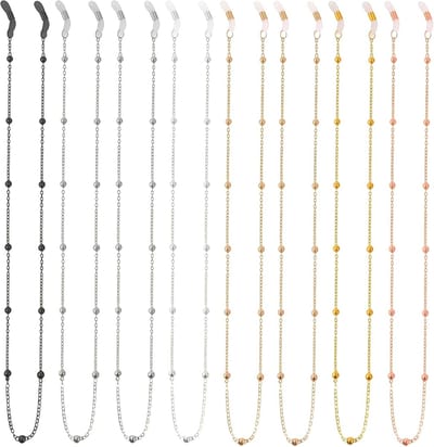 8 Stuks Lang Lanyard voor Brillen met Anti-slip Versiering - Stevige Ketting voor Zonnebrillen en Spectacles
