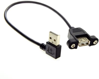 Dailygoody - USB Extensie Kabel - USB 2.0 A Male naar Female - Bevestigingsgat - Geschikt voor Computers - 1.5 meter - Duurzaam en flexibele kabel - I