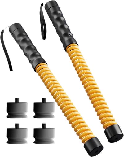 Zware Trainingstouwen - Fitness Apparaat - Intensieve Workouts - Stille Lagedruk Technologie - 2 Stuks - Geel