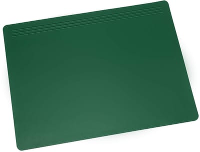 Bureauonderlegger, 49 x 70 cm, groen, antislip bureauonderlegger voor bijzonder hoog schrijfcomfort, elegante accessoires voor bureau, fluweelachtige onderkant