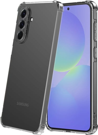 Geschikt voor Samsung Galaxy A36 Telefoonhoesje Schokbestendig Transparant met Stootrand - Siliconen TPU ShockProof Back Cover Case Doorzichtig - ProtX