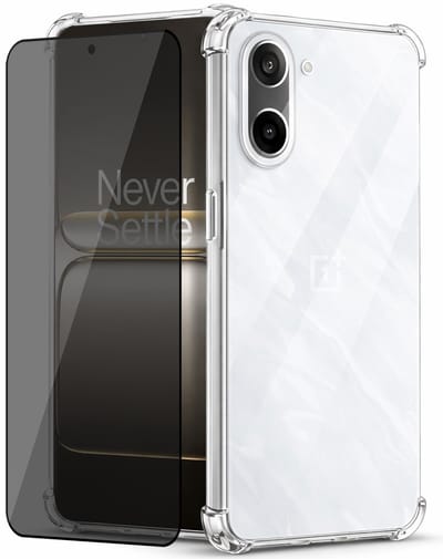 Hoesje geschikt voor OnePlus Nord CE 5 - Privacy Screenprotector Volledig Dekkend Glas - Shockproof Transparant
