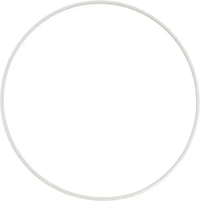 Graine Creative metalen ring 40 cm wit - knutselmateriaal voor kinderen en volwassenen.