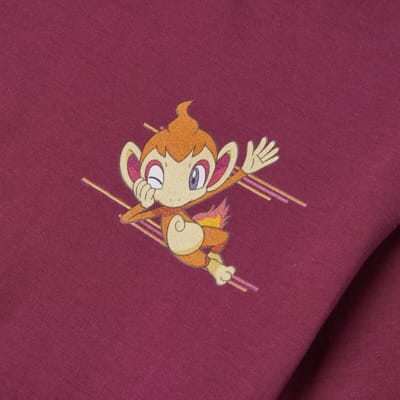 Pokémon Chimchar Unisex T-Shirt - Bordeaux - S
