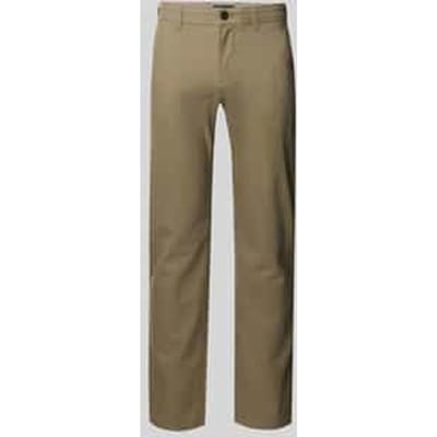 Slim fit stoffen broek met achterzakken