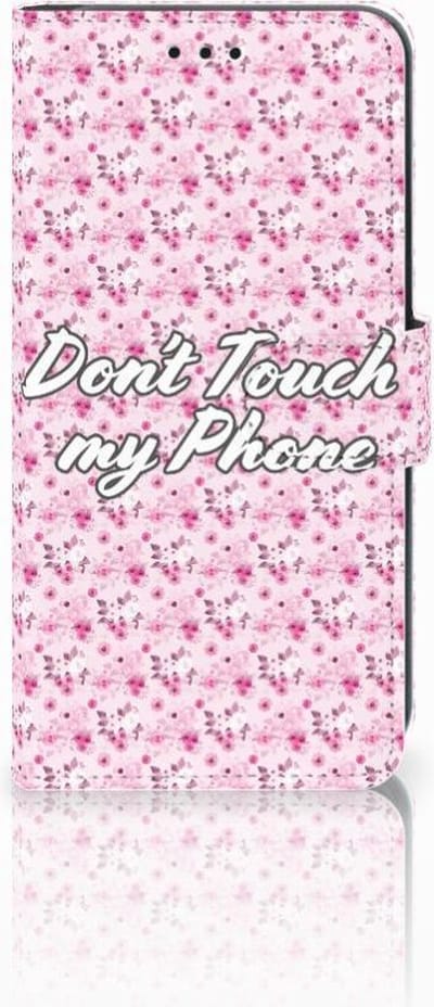 Xiaomi Mi A2 Lite Portemonnee Hoesje Flowers Pink DTMP