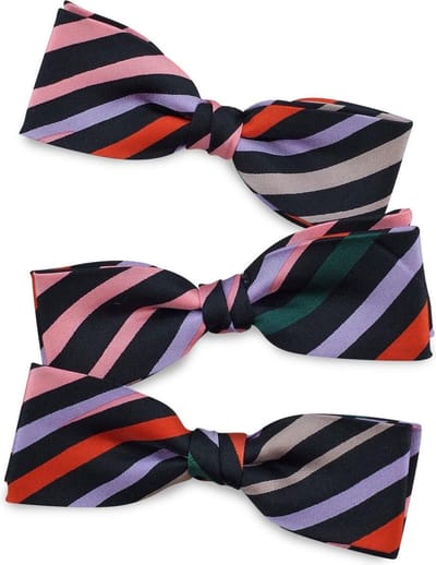 We Love Ties - Strikken - Kinderstrikje Caterpillar junior - zwart / roze / groen / rood