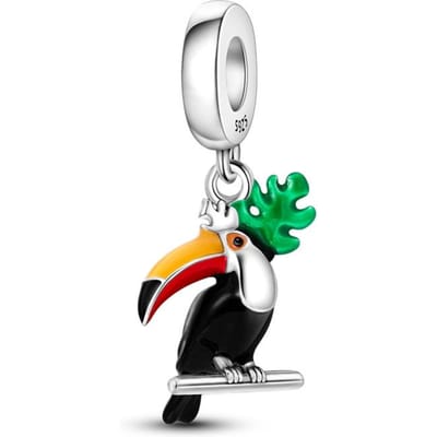Koper Mooie Bedel Vogels Kolibrie Kralen Passend op Echte Armbanden Hanger Doe-het-zelf Sieraden Cadeaus Voor Vrouwen white