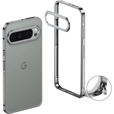 Populaire Vliegtuig Aluminiumlegering Frame Telefoonhoesjes Voor Google Pixel 10 9 Pro XL 9 8 A Pro Metaal Warmteafvoer Schokbestendig Hoesje Google Pixel 9 Pro XL gray