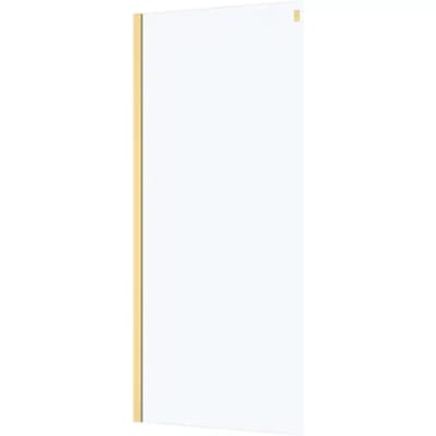 Aurlane - Zijwand Rolling 80 X 200cm - Goud Profiel - 8 Mm Helder Glas