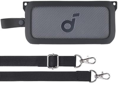 Zachte siliconen hoes voor draadloze Hi-Res Bluetooth luidspreker - Bescherming en praktische schouderriem