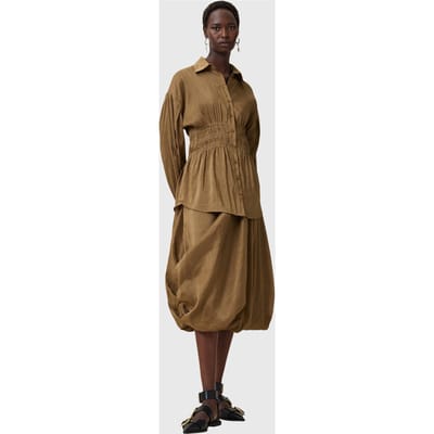 AllSaints Nia Skirt Breen Brown Taglia: 6 | Minigonne Outlet | Donna | Marrone