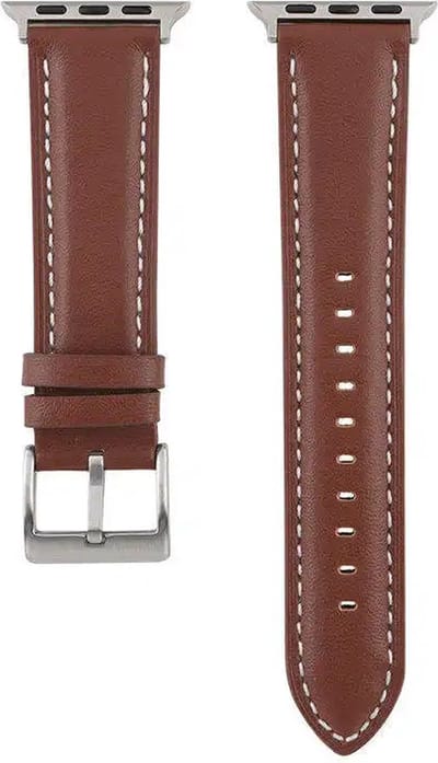 Fungus - Smartwatch bandje - Geschikt voor Apple Watch 38 / 40 / 41 mm - Series 1 2 3 4 5 6 7 8 9 SE iWatch - PU leer - Strap - Bruin