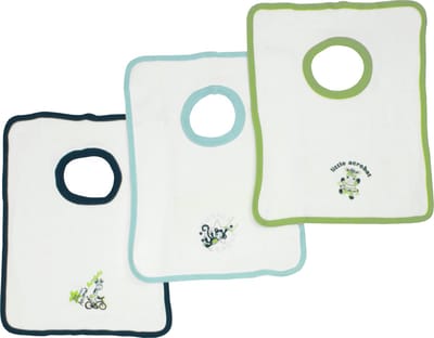 Bianco Blu Babies Slabber - 3 stuks - Blauw