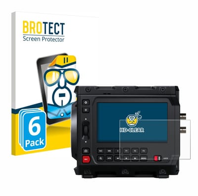 BROTECT - Screenprotector voor Blackmagic Design Pyxis 6K 4" - Folie Beschermfolie transparant 6 Stuks