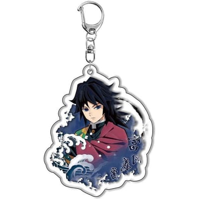 Demon Slayer Kimetsu no Yaiba Kamado Tanjiro Nezuko Acryl Leuke Sleutelhanger Anime Merchandise Grensoverschrijdend Direct Leverbaar 55mm
