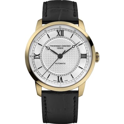 Frédérique Constant Classics Premiere FC-301S3B5 Horloge - Leer - Zwart - Ø 38 mm