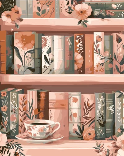 Untamed - OP FRAME - Paint by numbers – schilderen op nummer – DIY decoratie – Boekenplank – A Quiet Pink Corner
