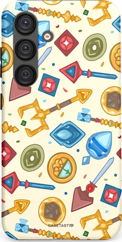 Casetastic Hoesje Geschikt voor Samsung S25 - Stijlvolle Beschermende Duo-layer Case - Magische Juwelen