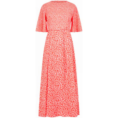 French Connection Crew Angel L Red Maat: 10 | Midi Jurken Outlet | Dames | Blauw